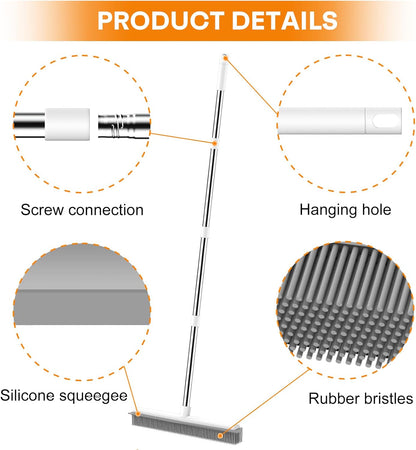 Shed Sweep Broom - 2 in 1 Pet Hair Removal