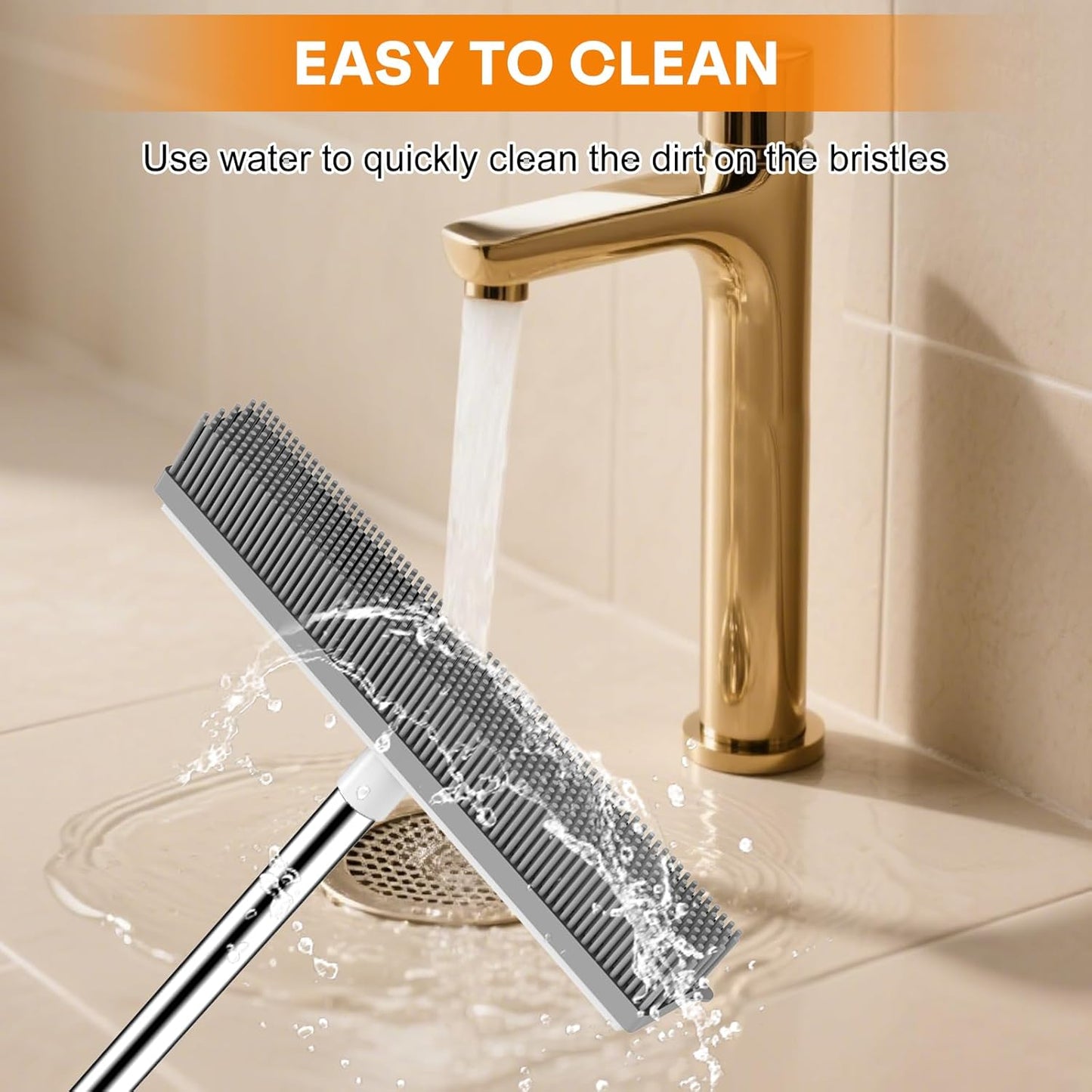 Shed Sweep Broom - 2 in 1 Pet Hair Removal